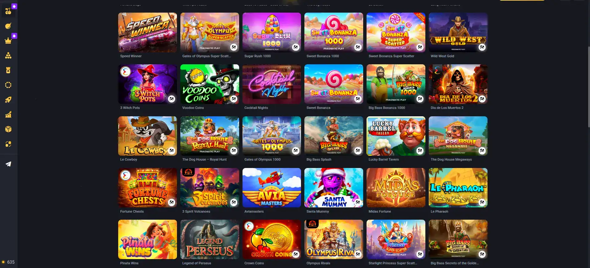 Интерфейс кабинета Champion casino